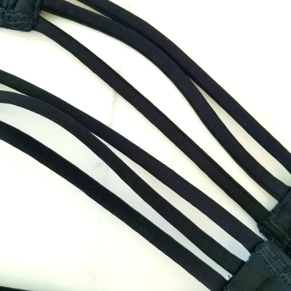 Victoria's Secret Vintage Strappy Black Brazilian String Bikini Swimsuit Bottom - Picture 10 of 13